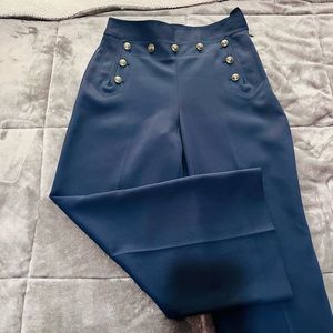 Tory Burch navy blue wide leg pants | size 6